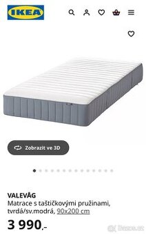 IKEA - matrace s taštičkovými prižinami - 1