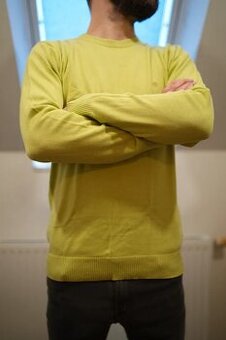 Pánský tenký zelený svetr