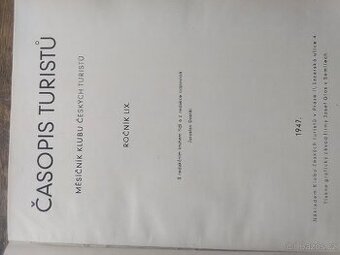 Vázaný ročník - Časopis turistů r. 1947.