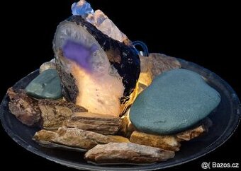 Fontána stolní - Achát, Křišťál a kameny z Dolomitů