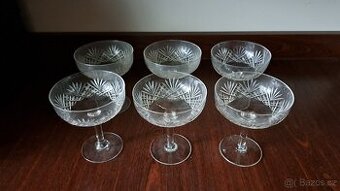 Starožitné sklenice na sekt