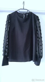 halenka s průsvitnými dlouhými rukávy, S/M