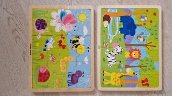 Dřevěné puzzle 24 dílků