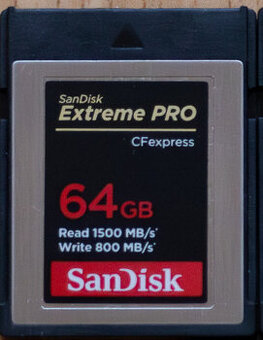 Sandisk Extreme Pro CFexpress typ B 64gb
