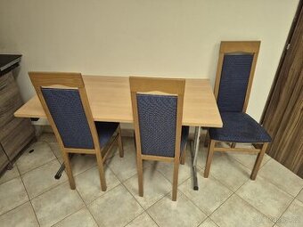 Jídelní stů a 3 židle - set