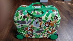 Dětský cestovní skořepinový kufr na kolečkách