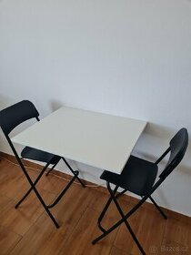 Sklopný stůl + Barové židličky - 1