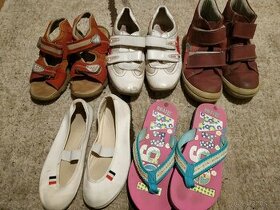 Dívčí boty, vel. 34 - 35, balík - 5 párů