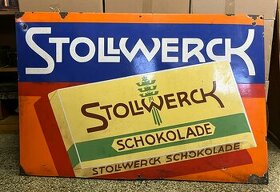 OBROVSKÁ reklamní cedule STOLLWERCK schokolade - 1