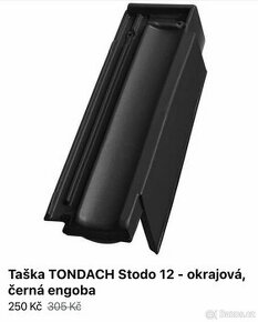 Taška Tondach - Stodo 12 - okrajová, černá engoba