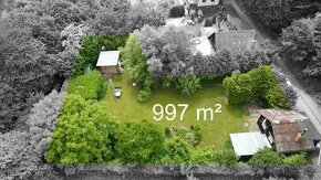 Prodej jednoduché chatky se zahradou, 997 m², Nový Malín - 1