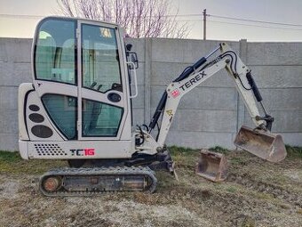 BAGR Terex TC16 - 1,7t - roztah. podv. + 2 lžíce - DPH