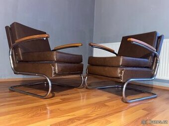 Chromové trubkové křesla Fa.Thonet