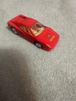 Staré kovové autíčko Ferrari Mattel INC.1986 Malaysia