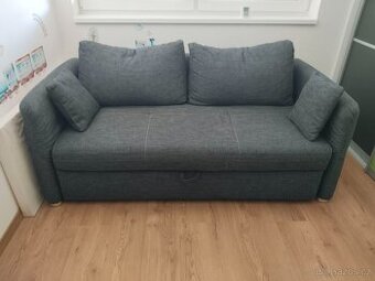 Rozkládací pohovka antracitová (ložní plocha 163x201)