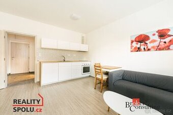 Pronájem, byty/1+kk, 30 m2, Chvalovka 1072/17, 64100 Brno, B