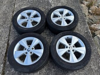 Alu kola Škoda 5x112 R16 včetně pneu Continental 205/55/16