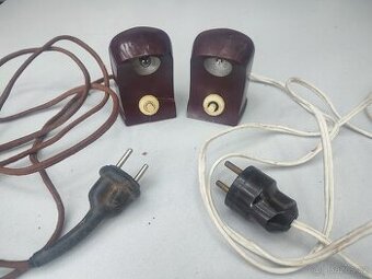 Starožitná bakelitová retro lampička - 2 ks
