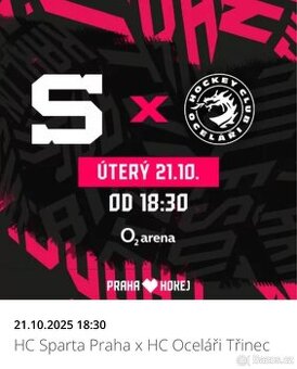 HC Sparta Praha x HC Oceláři Třinec VIP