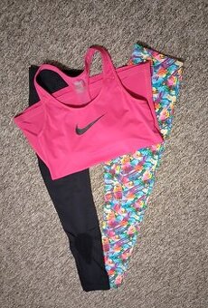 Sportovní legíny a tílko vel. 152/158