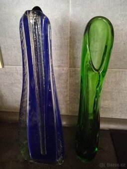vázy z hutního skla