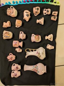 Růžový porcelán 21ks