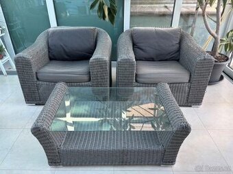 Zahradní ratanová sedací sestava