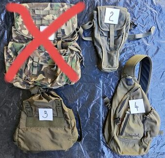 Turistické, trampské batohy a taška na dalekohled ZRAK