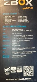 Minipočítač ZOTAC ZBOX nano - 1