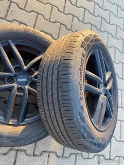 4x kola Dezent TR černé R16/6.5, 5×114, ET48 + 4x letní pneu