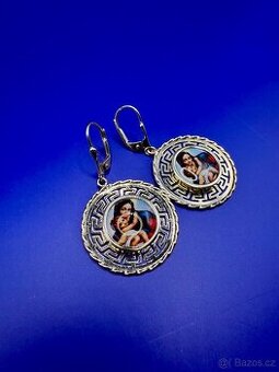 zlaté náušnice - visací, 14 karátů