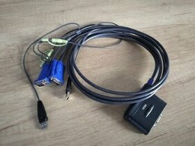 Přepínač ATEN CS62U 2 porty KVM USB, audio - 1