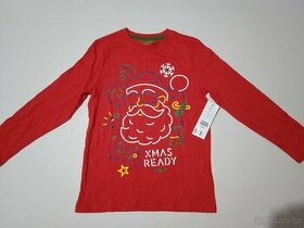 Nové dětské triko s vánočním motivem, zn. F&F, vel. 140