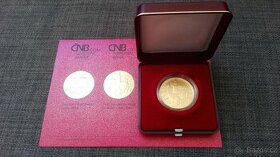 Vzácná zlatá mince Hrad Bouzov-BK (běžná kvalita), TOP stav