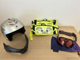 Zimní doplňky - brýle, helma a pomůcka na učení