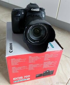 Canon EOS 70D + objektiv 18-135mm+ výbava
