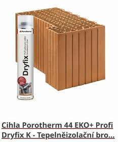 Cihla špaletová Porotherm 44 EKO+ Profi Dryfix K - 1