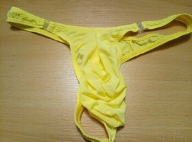 Pánské žluté tanga