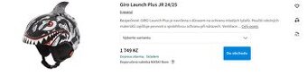 Dětská přilba GIRO Launch Plus JR XS Youth