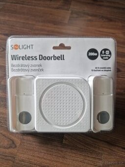 Solight bezdrátový zvonek, 2 tlačítka, do zásuvky, 200m