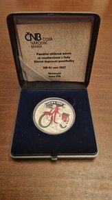 Stříbrná mince Motocykl Jawa 250 proof