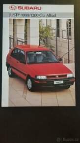 Prospekt Subaru Justy v němčině