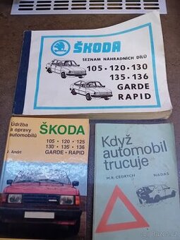 Prodám tyto knihy Škoda 105, 120, Rapid
