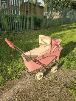 Retro Kočárek pro děti značky TDV Made in czechoslovakia
