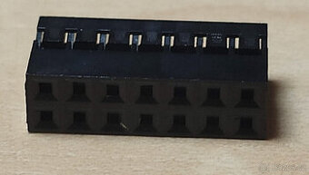10 ks Konektor DuPont samice 2x7 pin 2.0mm + 100 ks dutinka - 1
