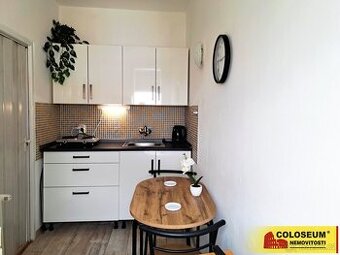 Brno - Lesná, pronájem bytu OV 1+1, 31 m2, balkon, částečně 
