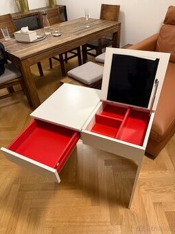 TOALETNÍ STOLEK IKEA, BÍLÝ, 70x40