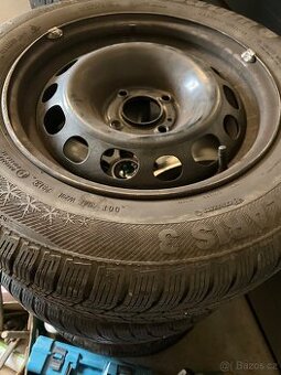 Plechové disky 15” 5x108 a zimní pneu 195/65/R15