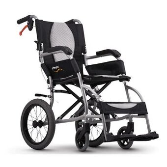 Lehký skládací invalidní mechanický vozík