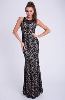 Nové dámské luxusní krajkové plesové a společenské šaty